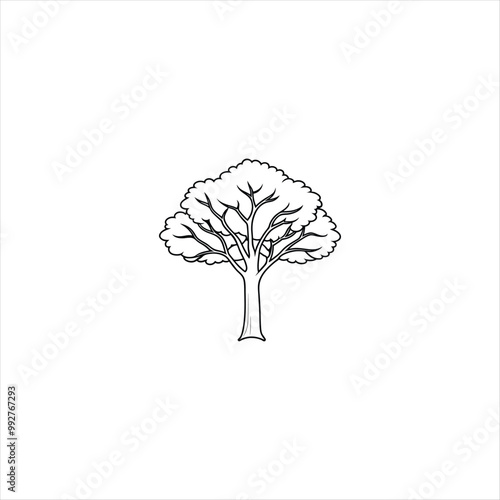 tree silhouette vector