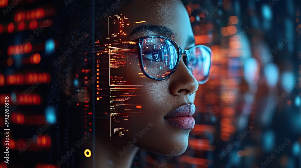 A business organization embraces digital transformation, integrating technology in finance, marketing, and cybersecurity.