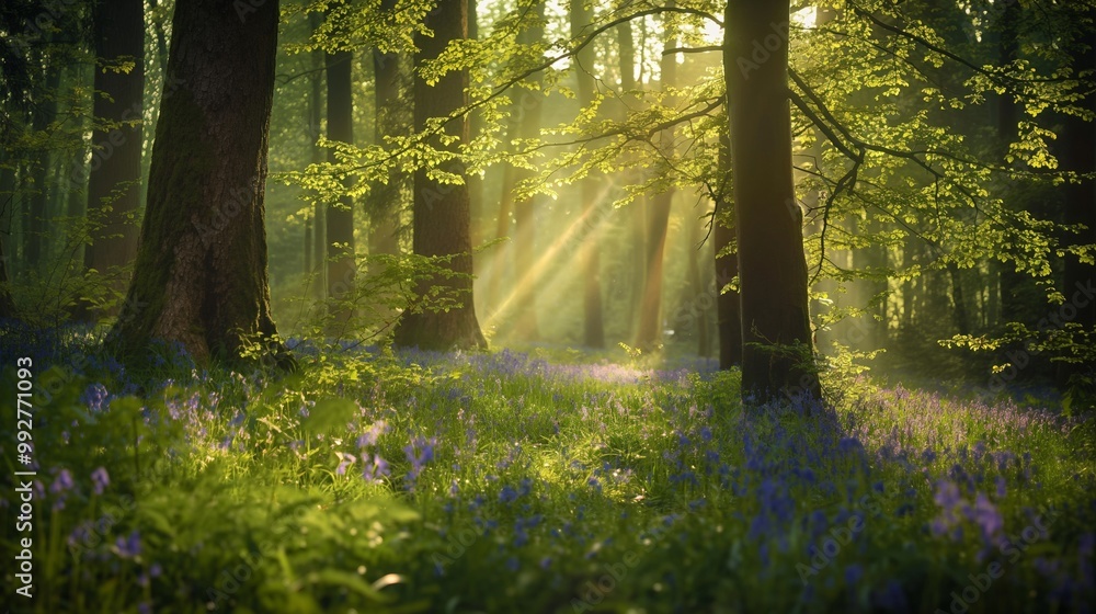 nice forest view with green tree nice forest view with green tree