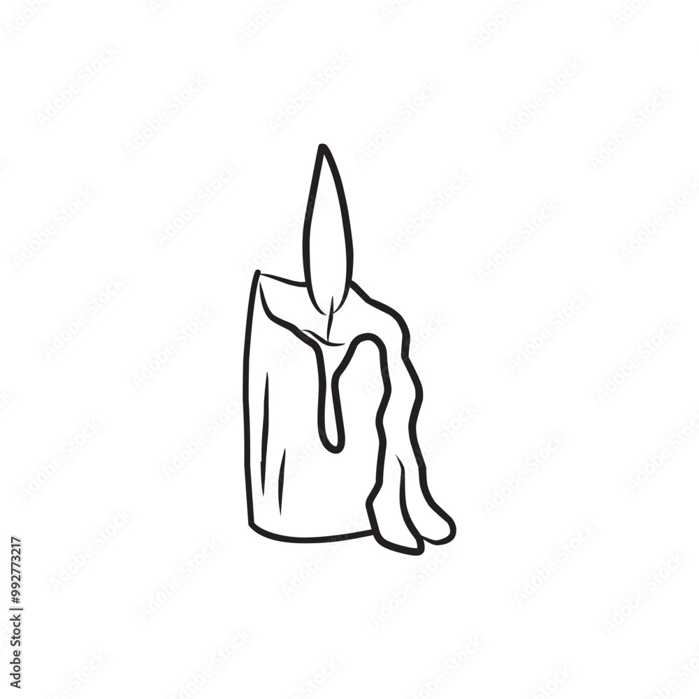 Obraz premium Candle Vector