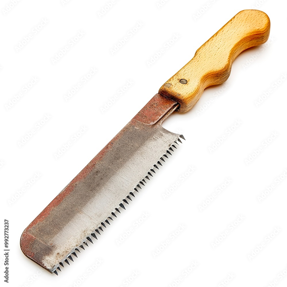 Basic hand tools, Backsaw, isolated on white background Basic hand tools, Backsaw, isolated on white background