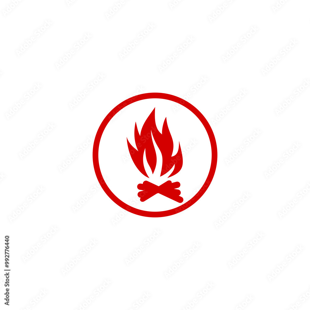 Bonfire icon isolated on transparent background Bonfire icon isolated on transparent background