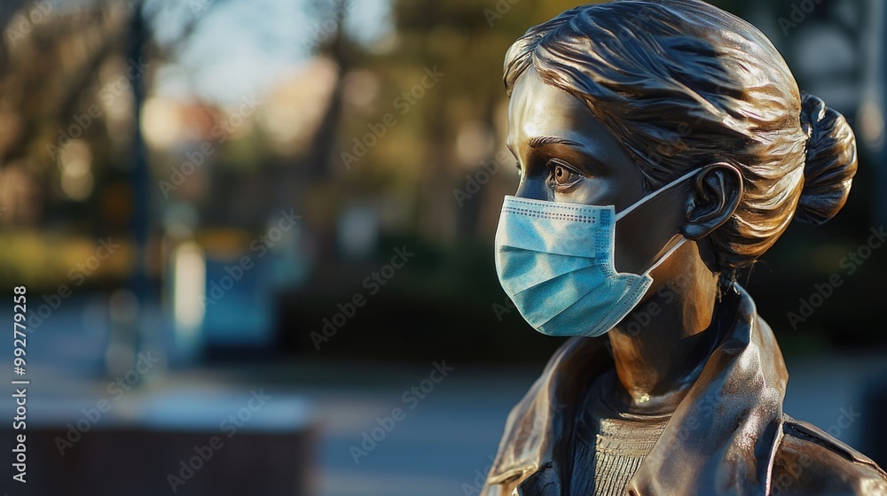 Woman Wearing Face Mask Woman Wearing Face Mask