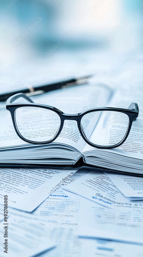 Close-up of economic policy books and documents with digital annotations, concept of modern policy analysis Close-up of economic policy books and documents with digital annotations, concept of modern policy analysis