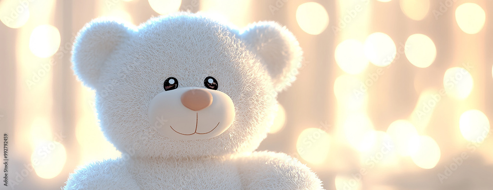 white teddy bear, AI generated white teddy bear, AI generated