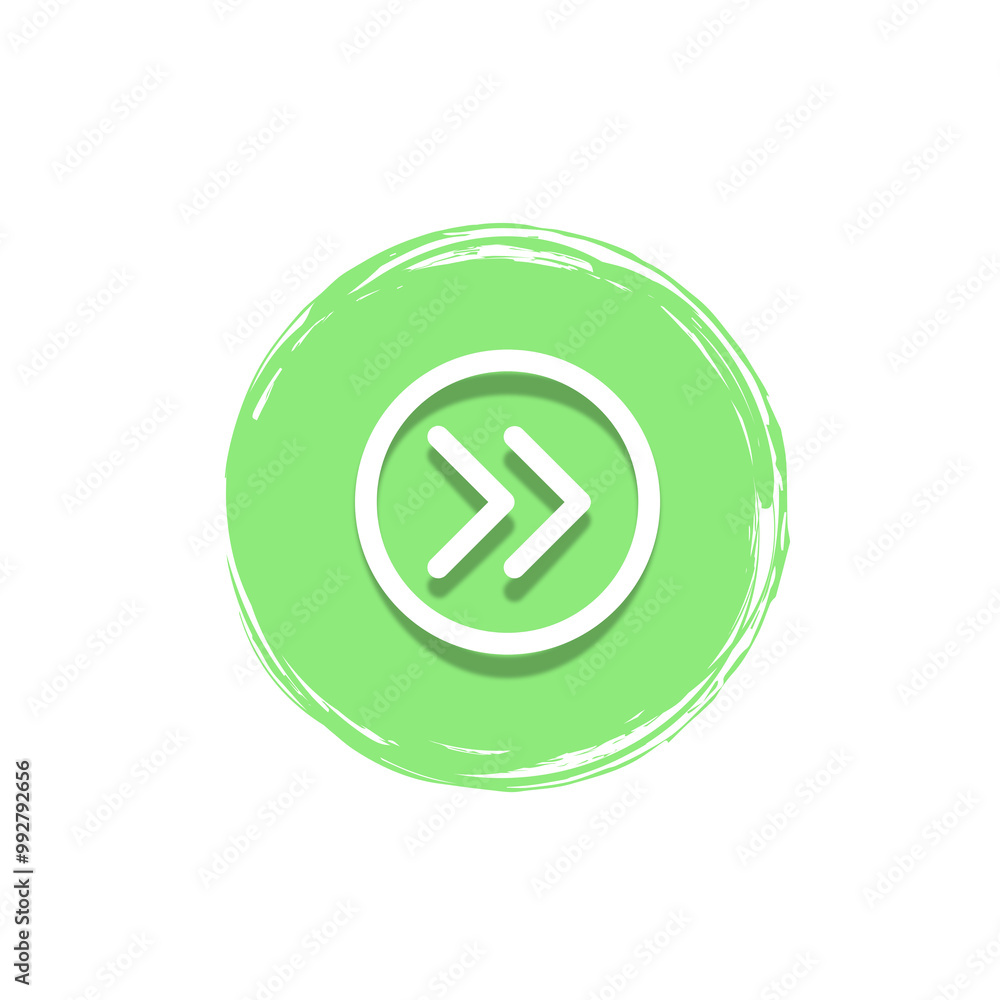 white arrow icon with pastel green circle white arrow icon with pastel green circle