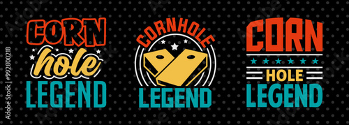 Cornhole Legend SVG Cornhole game Tshirt Bundle Cornhole Quote Design,