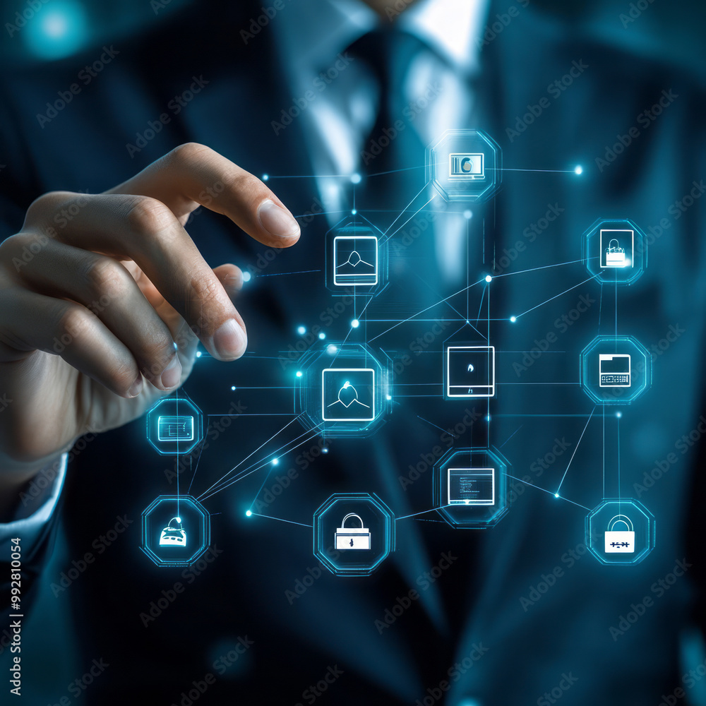 Global network connection. Data exchange - linking, cloud computing, internet communication and social media Global network connection. Data exchange - linking, cloud computing, internet communication and social media