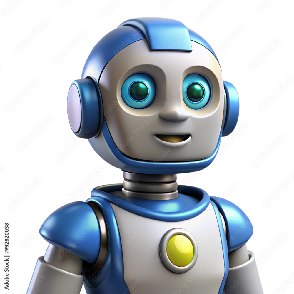 Artificial Intelligence 3d cartoon style illustration Artificial Intelligence 3d cartoon style illustration