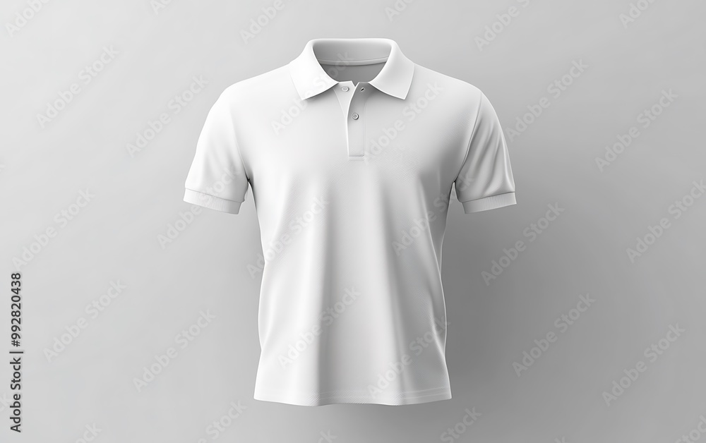 polo shirt white mockup on a white background polo shirt white mockup on a white background