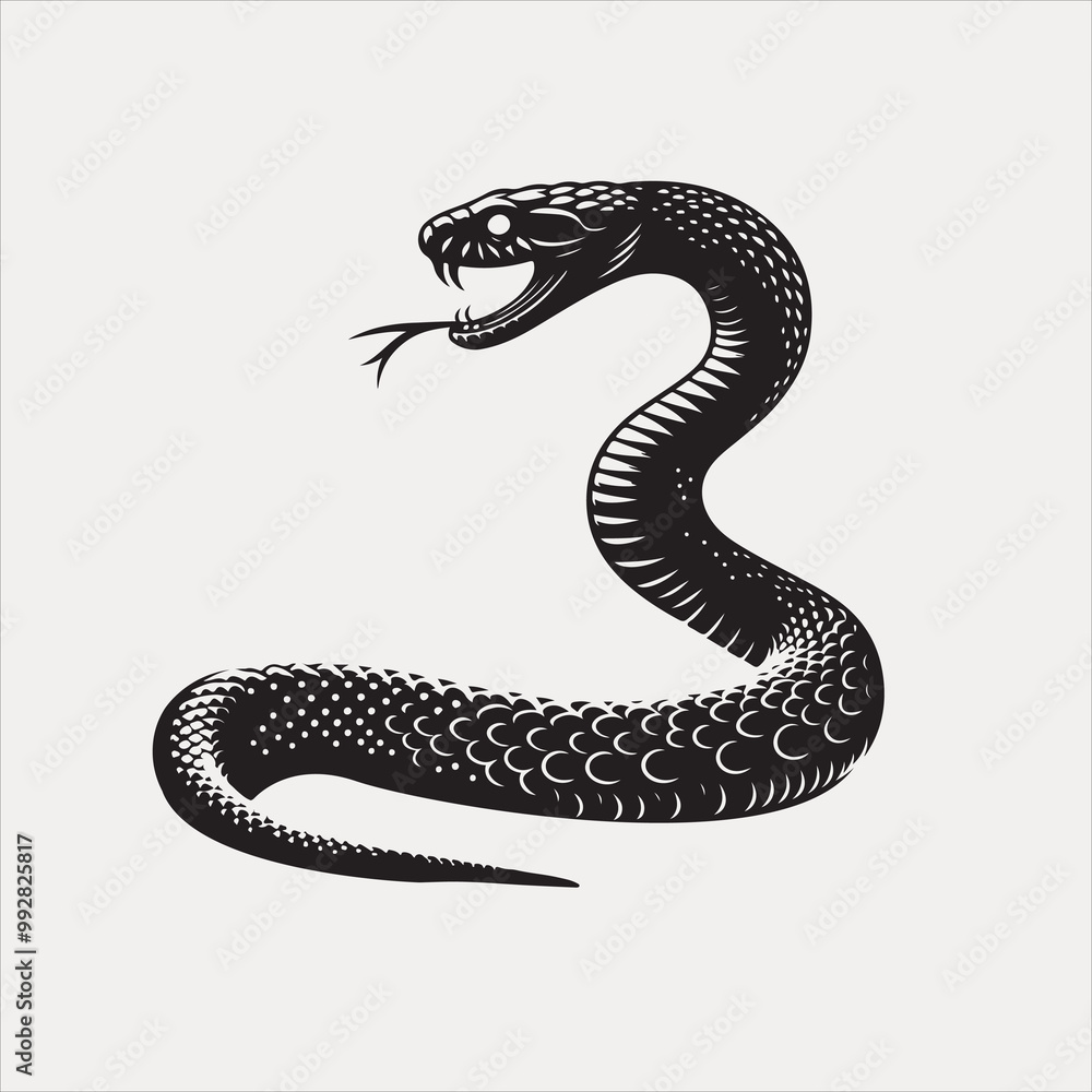 Fototapeta premium snake and animal vector