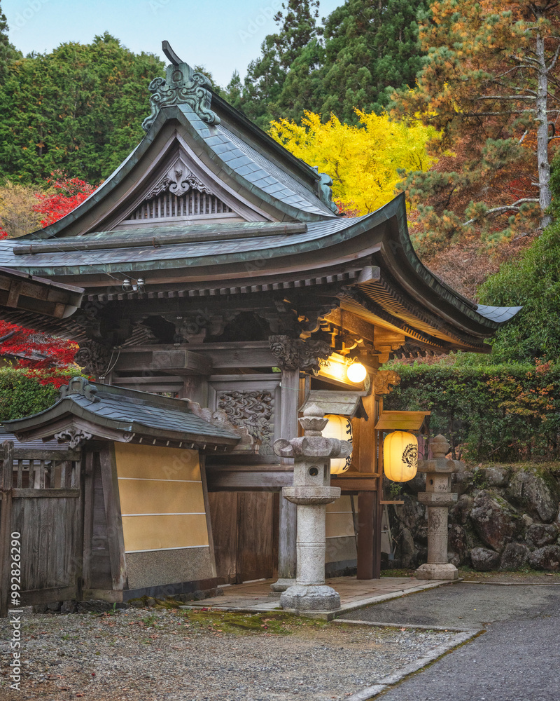 details of Koyasan streets town entrances and roofs details of Koyasan streets town entrances and roofs