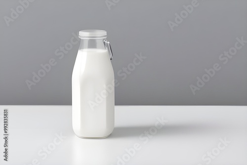 Fresh Milk Isolated on White Background