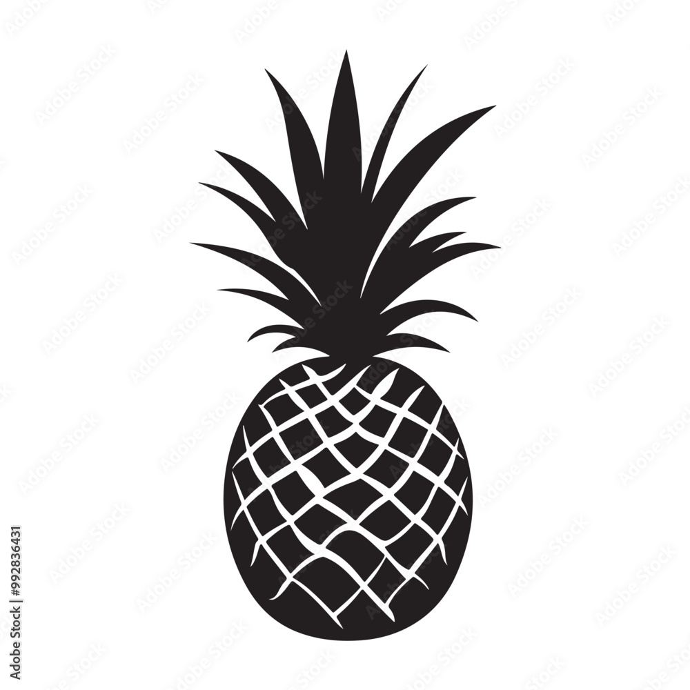 Pineapple natural food icon, Tropical fruit isolated on white background. Symbol of food, sweet, exotic and summer, vitamin, healthy. Nature logo dessert Pineapple natural food icon, Tropical fruit isolated on white background. Symbol of food, sweet, exotic and summer, vitamin, healthy. Nature logo dessert