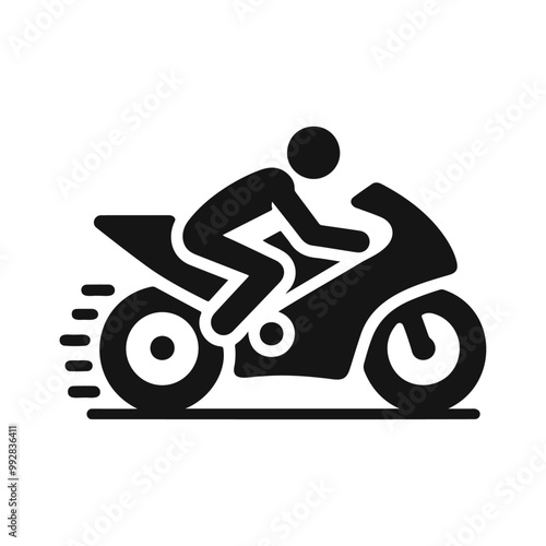 Transport speed motorbike vector icon illustration design