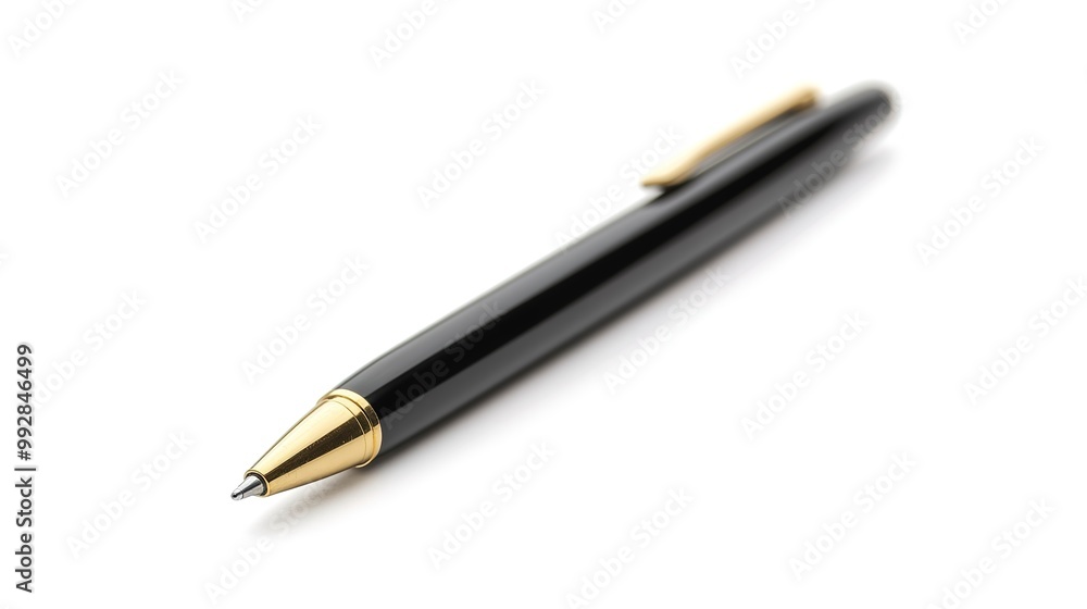 Black pen isolated on white background. Black pen isolated on white background.