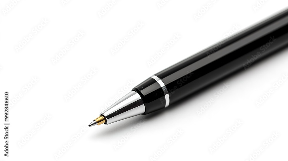 Black pen isolated on white background. Black pen isolated on white background.