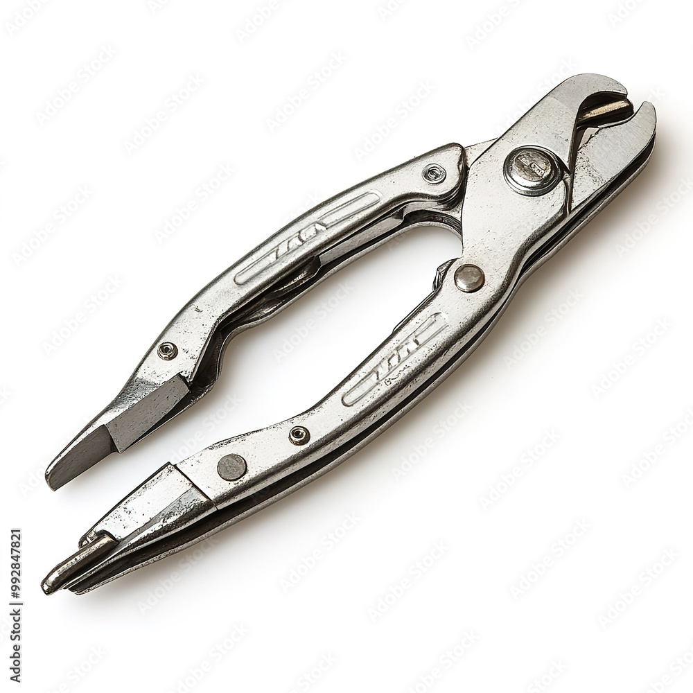 Basic hand tools, Locking Pliers (Vise-Grips), isolated on white background Basic hand tools, Locking Pliers (Vise-Grips), isolated on white background