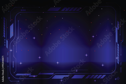 Control panel abstract modern technology futuristic interface hud ui, Game stream frames mega set elements in flat graphic design.