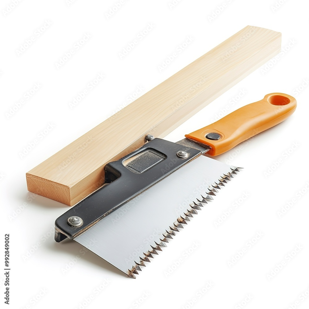 Basic hand tools, Rip Saw, isolated on white background Basic hand tools, Rip Saw, isolated on white background