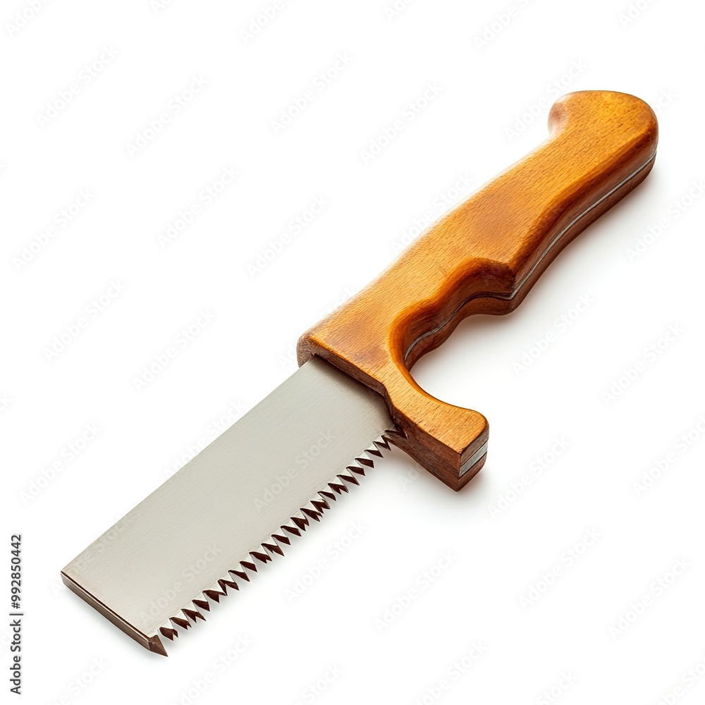 Basic hand tools, Crosscut Saw, isolated on white background Basic hand tools, Crosscut Saw, isolated on white background