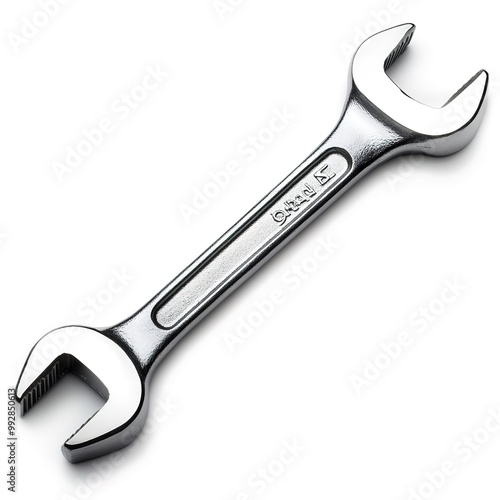 Basic hand tools, Combination Wrench, isolated on white background 