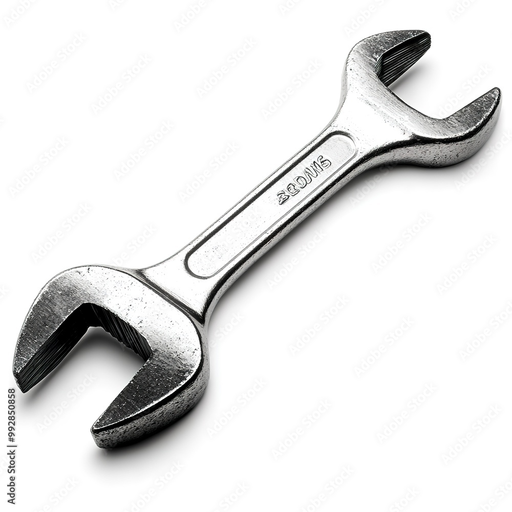 Basic hand tools, Box-End Wrench, isolated on white background Basic hand tools, Box-End Wrench, isolated on white background