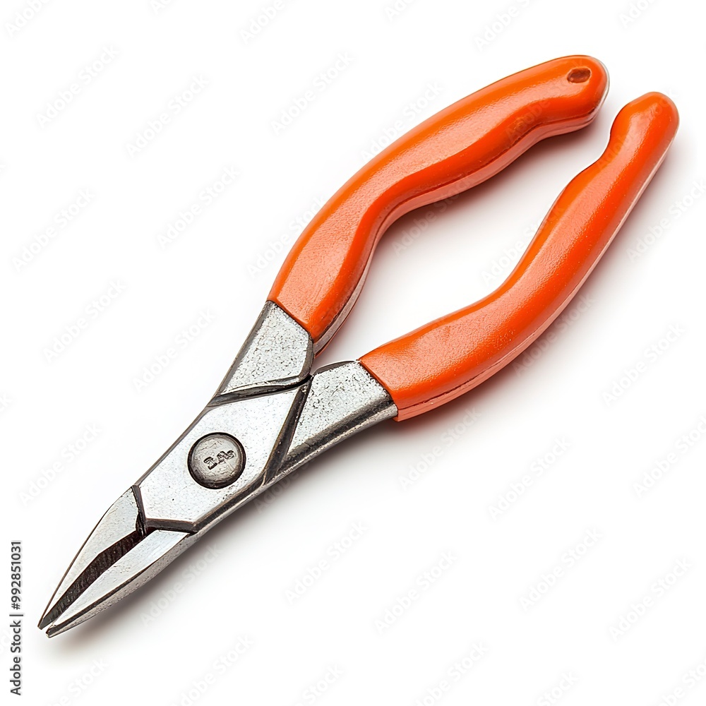 Basic hand tools, Bent-Nose Pliers, isolated on white background Basic hand tools, Bent-Nose Pliers, isolated on white background