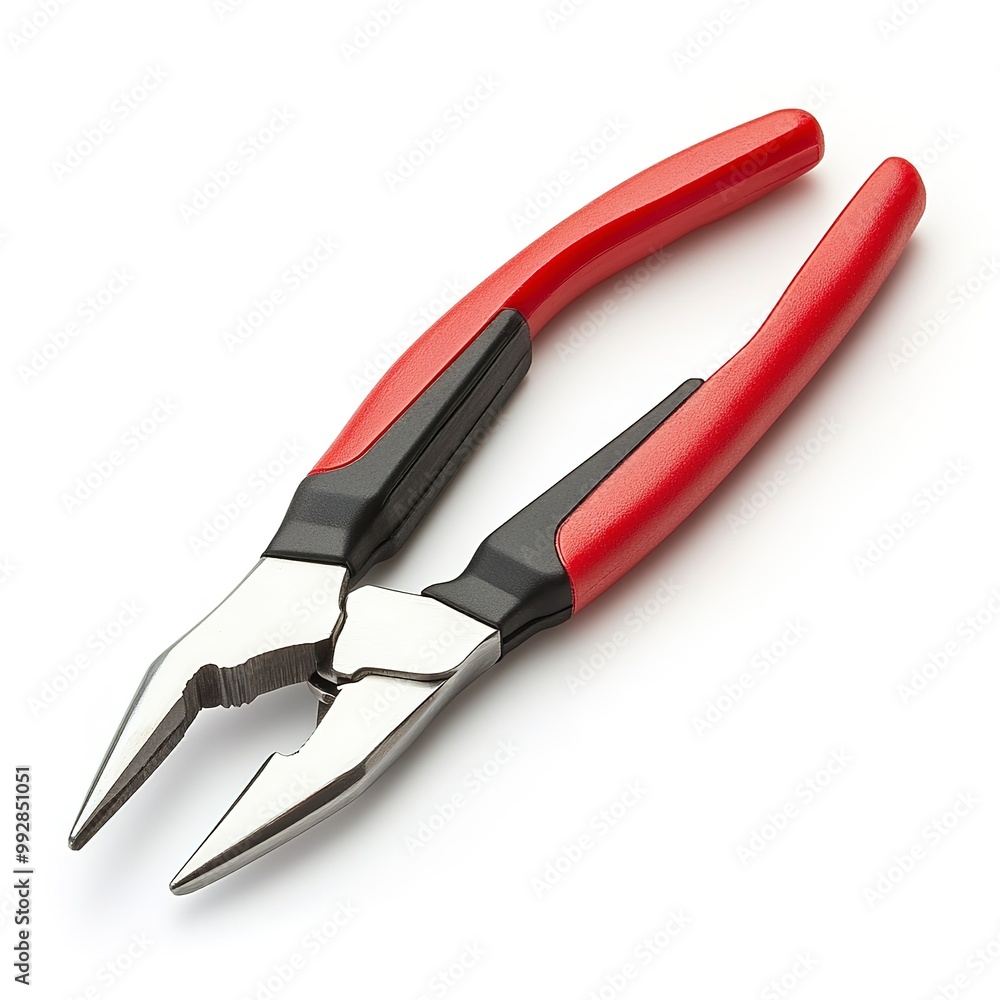 Basic hand tools, Bent-Nose Pliers, isolated on white background Basic hand tools, Bent-Nose Pliers, isolated on white background