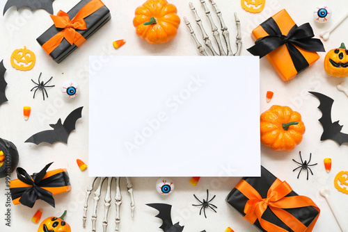 Composition with blank card...