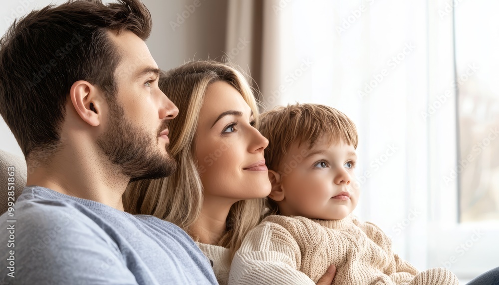 A family watching a movie together, cuddled on the couch for a cozy Sunday evening, Sunday movie night, family bonding A family watching a movie together, cuddled on the couch for a cozy Sunday evening, Sunday movie night, family bonding