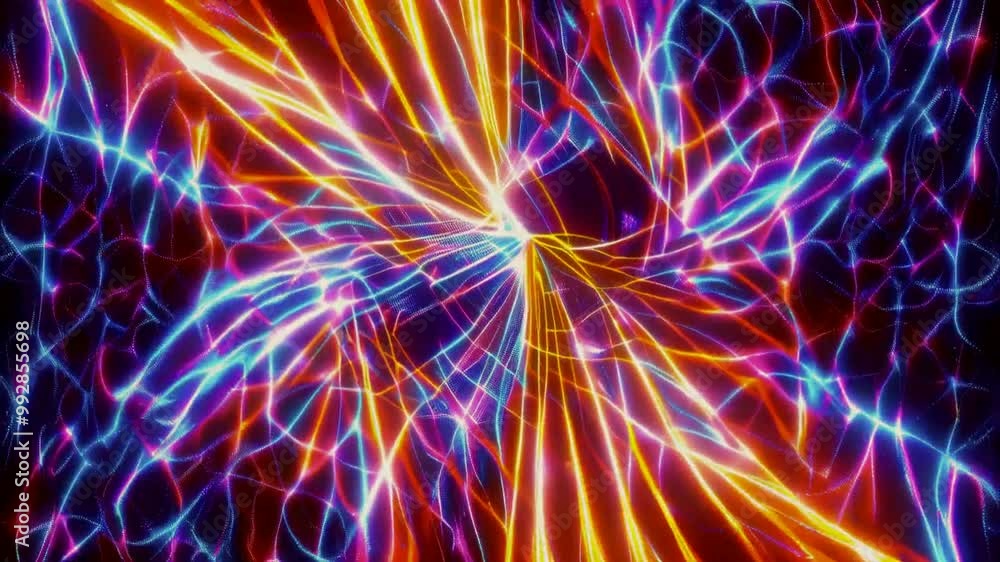A vibrant tunnel of light representing speed and technology. A vibrant tunnel of light representing speed and technology.