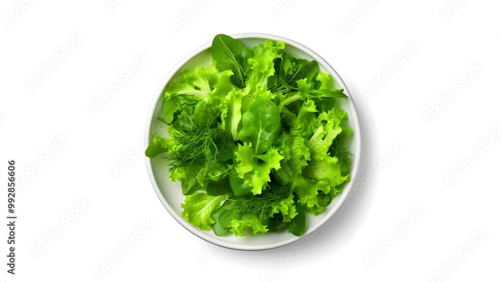 A NICE PLATE OF GREEN SALAD ON A WHITE BACKGROUND A NICE PLATE OF GREEN SALAD ON A WHITE BACKGROUND