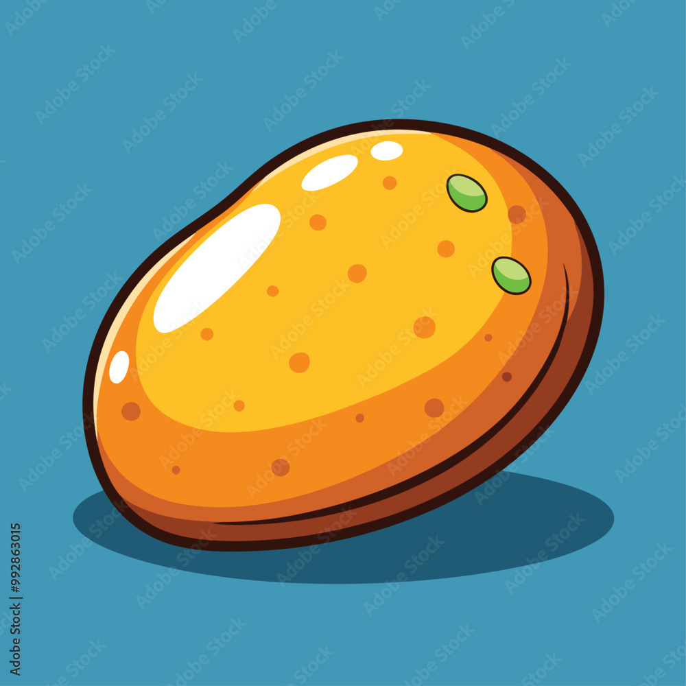 Cute Cartoon-Style Potato Character Cute Cartoon-Style Potato Character