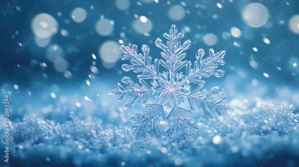 Fantasy snowflake illustration Fantasy snowflake illustration