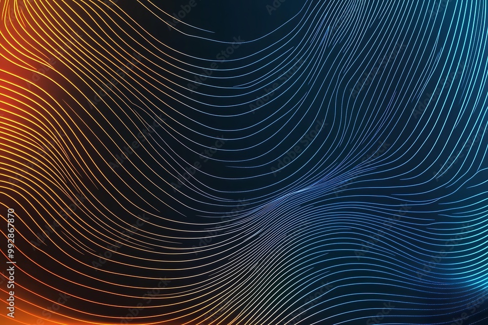 Obraz premium 3d abstract wave pattern background. Generative AI