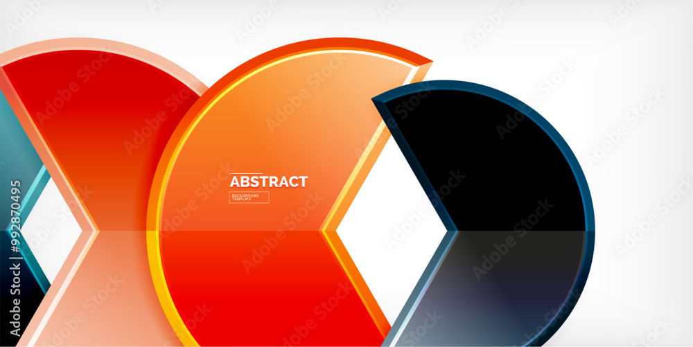 Glass reflective geometric round shapes background. Vector Illustration For Wallpaper, Banner, Background, Card, Book Illustration, landing page Glass reflective geometric round shapes background. Vector Illustration For Wallpaper, Banner, Background, Card, Book Illustration, landing page