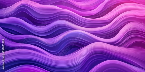 Abstract lilac waves representing a data stream concept 2D cartoon illustration Clip art