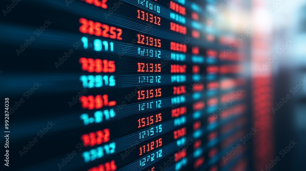 Stock Market Numbers Digital Display LED Board Stock Market Numbers Digital Display LED Board