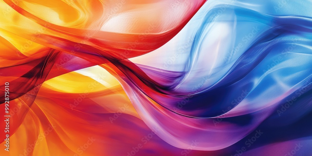 Abstract image showcasing vibrant colors and dynamic shapes conveying a sense of movement and energy Abstract image showcasing vibrant colors and dynamic shapes conveying a sense of movement and energy