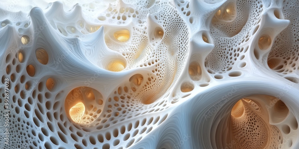 Fractal design in an abstract form Textured visual representation Three dimensional illustration Fractal design in an abstract form Textured visual representation Three dimensional illustration