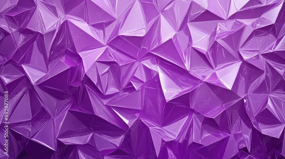 Obraz premium Abstract Purple Polygonal Mosaic Background for Innovative Design Templates