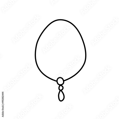 hand drawn necklace