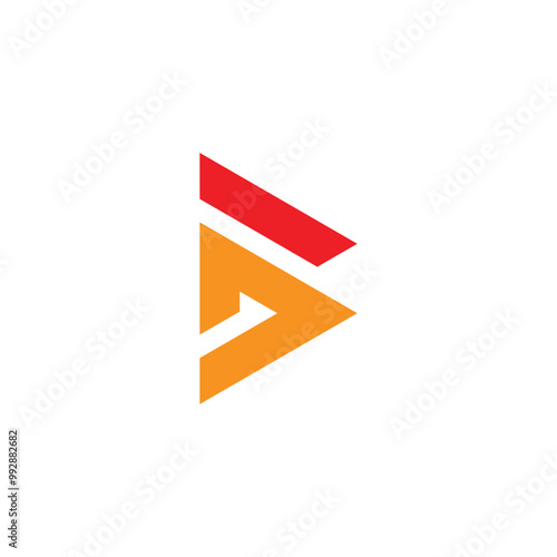 Free Download letter bd stripes colorful red logo vector - GFXLoad