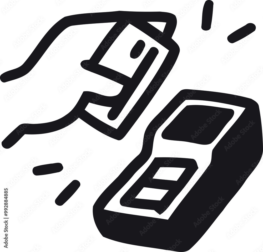 Hand Drawn Shopping Related Doodle Icon Hand Drawn Shopping Related Doodle Icon