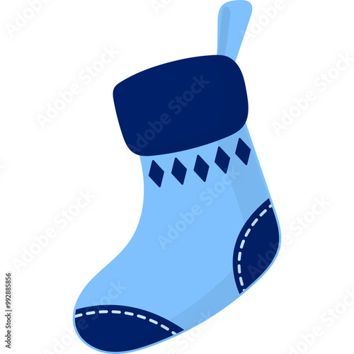 Winter Sock Illustration