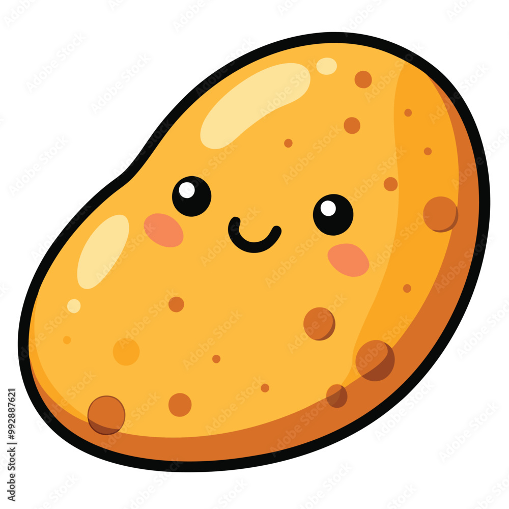 Fototapeta premium Potato clipart cartoon style vector illustration