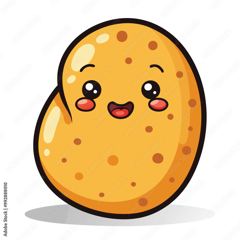 Fototapeta premium Potato clipart cartoon style vector illustration