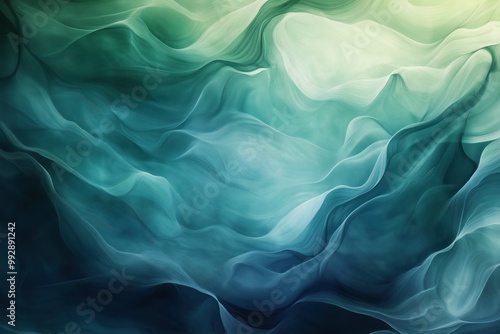 Organic color gradients in blue and green tones for creative designs