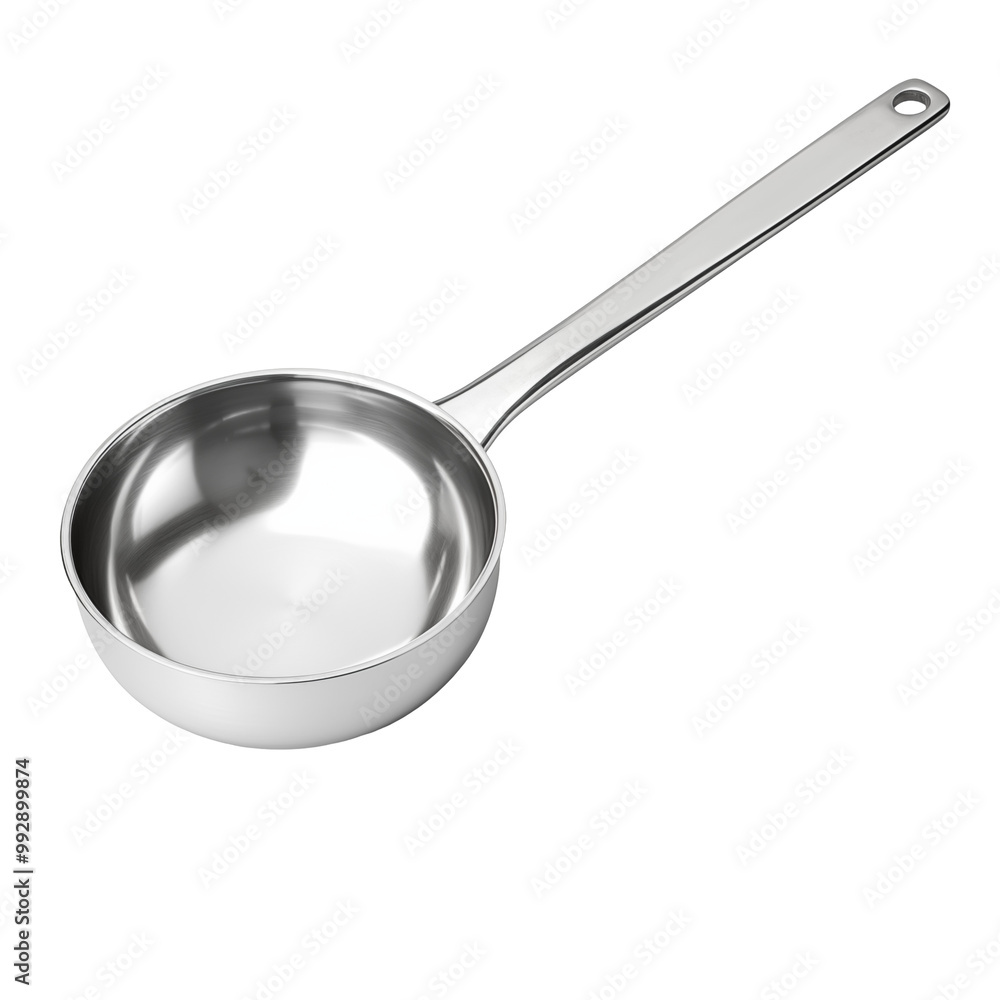 Stainless Steel Ladle With Long Handle Isolated On White Background Stainless Steel Ladle With Long Handle Isolated On White Background
